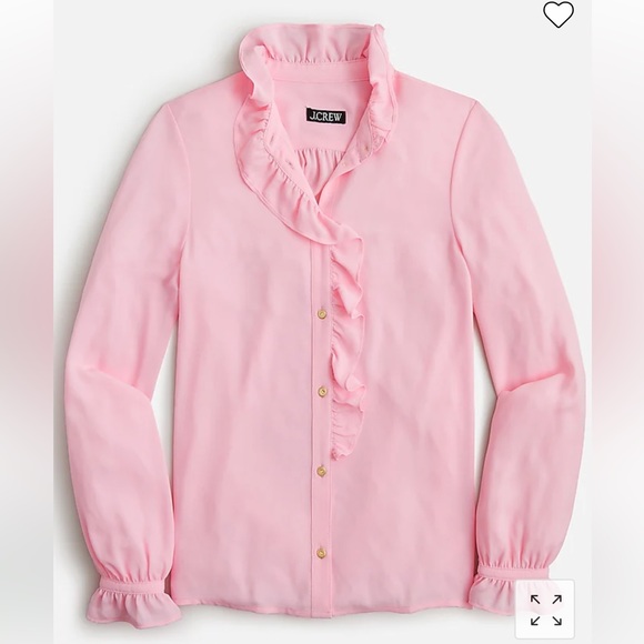 J.Crew drapey cottage top in pink bouquet - Picture 1 of 10
